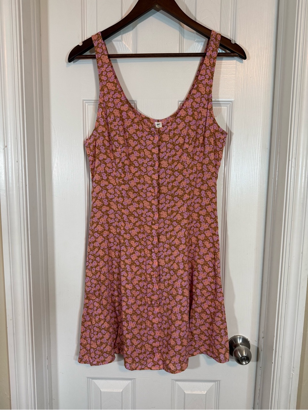 BP. Floral Button Front Mini Dress Size Small